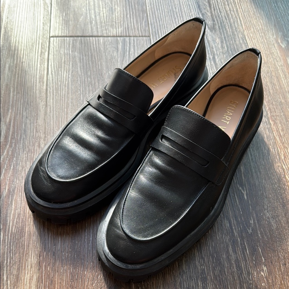 Stuart Weitzman Black Loafers